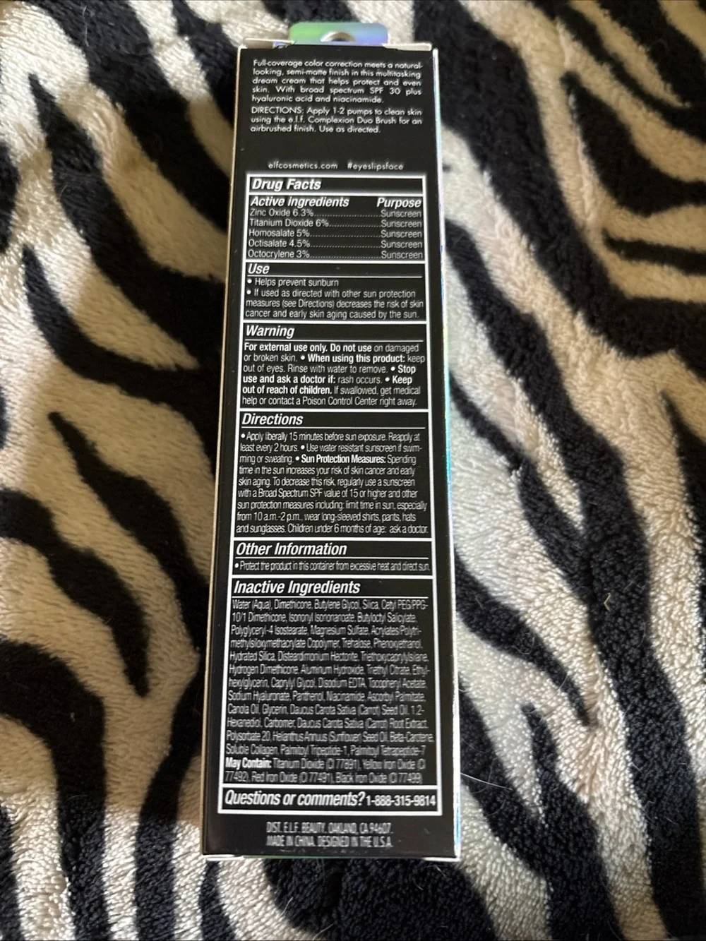 e.l.f. Camo CC Cream Color Correcting  Foundation  84915 Light 280 N New